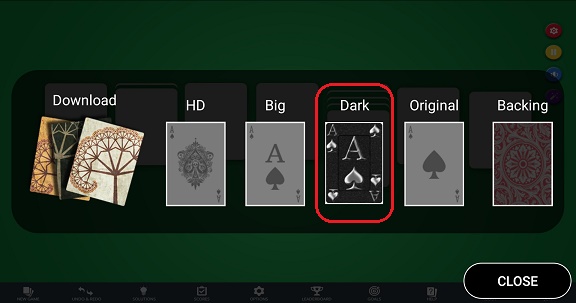 Select Dark deck in Settings / Customize Look / Face